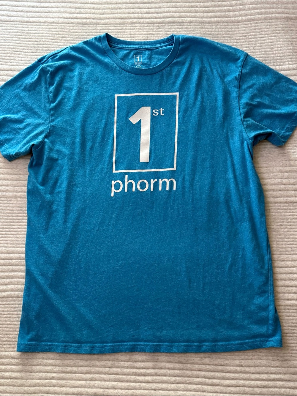 1st Phorm Mens XL Blue Graphic T-Shirt Legion of Boom Gym Workout Fitness Tee